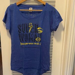 Zumba Super Woman Blue T-Shirt
